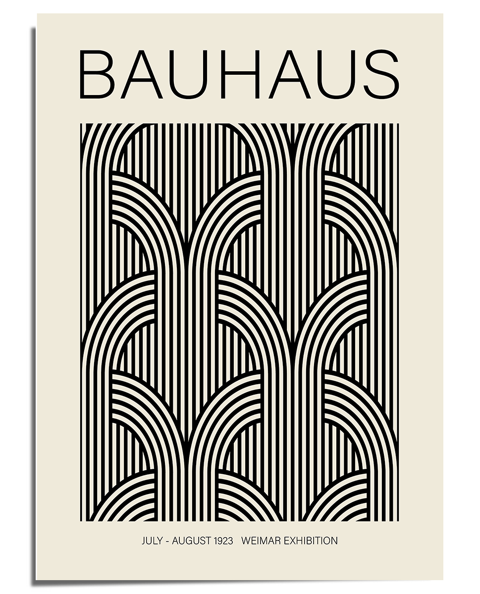 Scandinavian wall art Bauhaus Exhibition Poster 1923 - Square