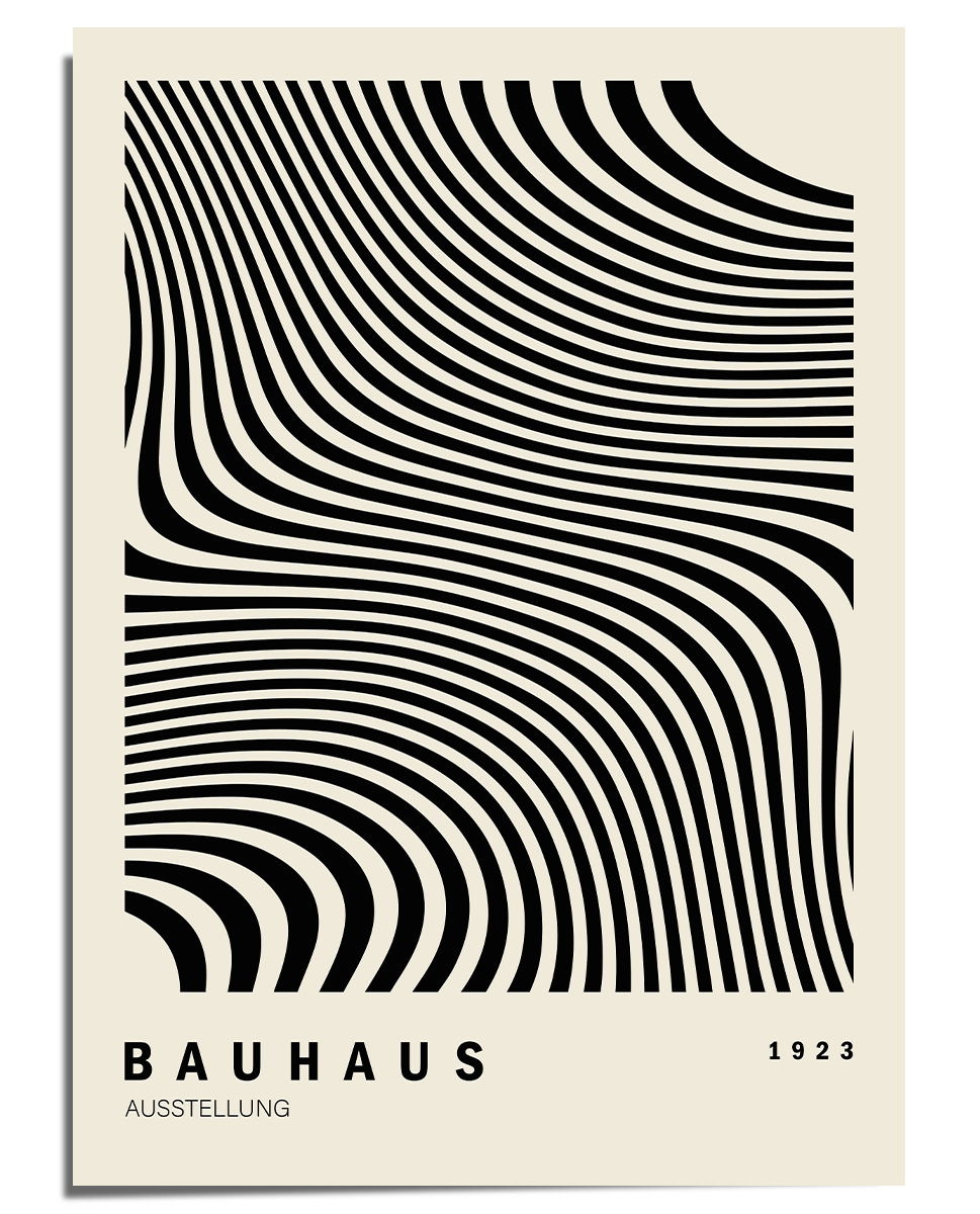 Scandinavian wall art Bauhaus Exhibition Poster 1923 - Square