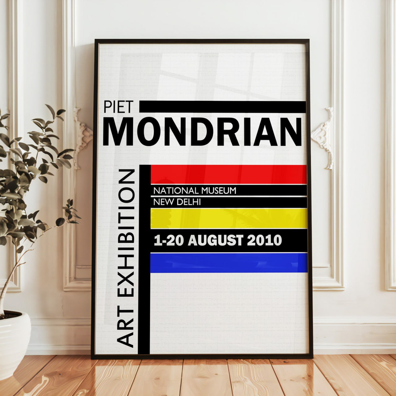 Piet Mondrian Art Exhibition Poster