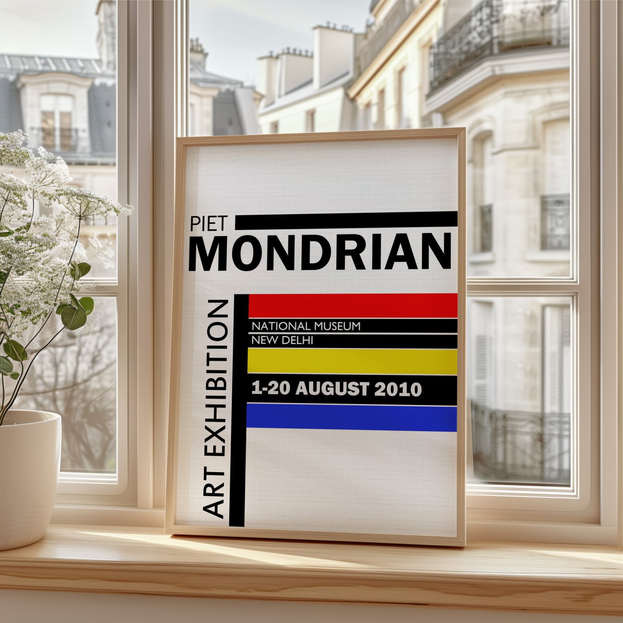 Piet Mondrian Art Exhibition Poster