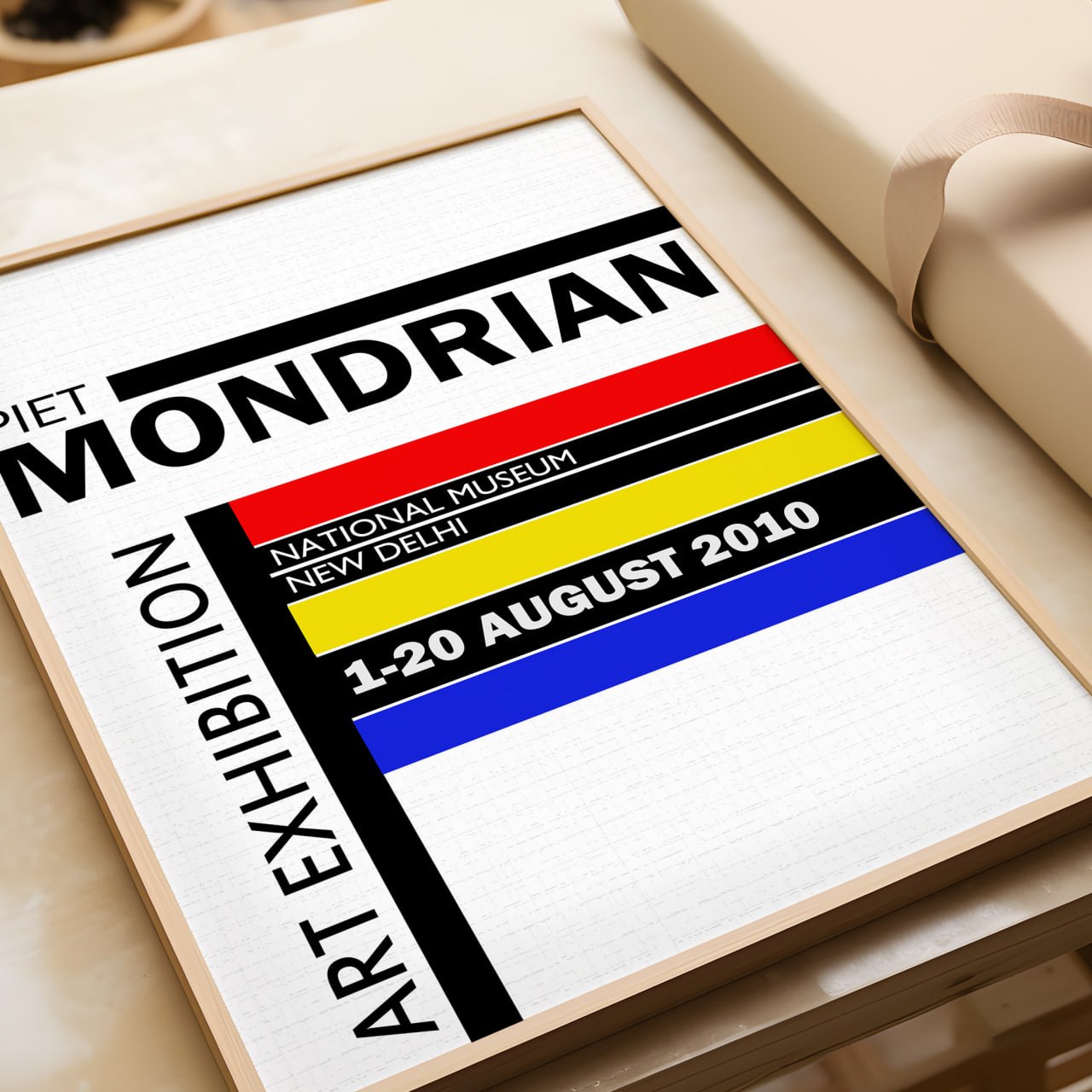 Piet Mondrian Art Exhibition Poster