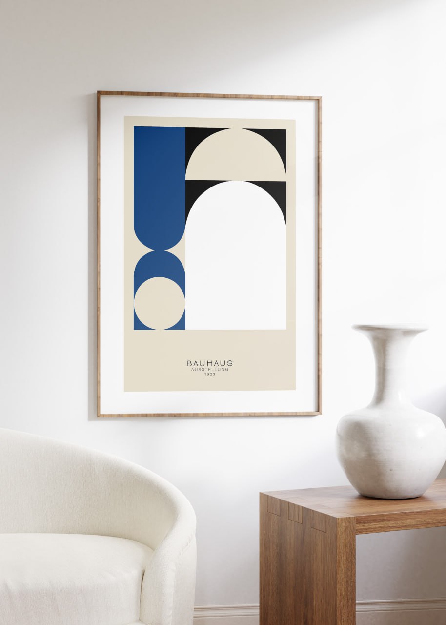 Bauhaus Exhibition Poster - Geometric Art 1923