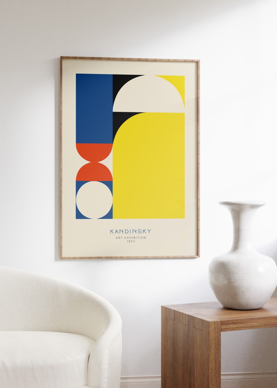 Kandinsky Bauhaus Poster - Geometric Abstract Art Print