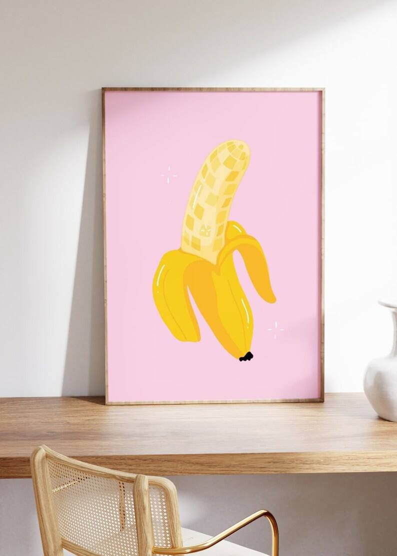 Banana Girl Art Print