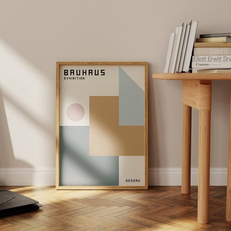 wall art gallery, housewarming gift, Bauhaus poster, Bauhaus print, bauhaus exhibition, geometric art, Minimalist decoration, Image of the bauhaus, bauhaus bestseller, Bauhaus decoration, Gift for designer, vintage poster, baby gifts, Gifts for wife, Gifts for sister, Gifts for mom, Gifts for husband, Gifts for girls