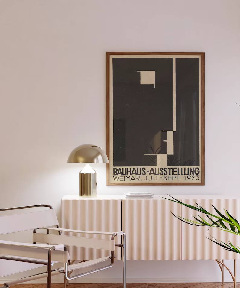 Scandinavian wall art Bauhaus Weimar II