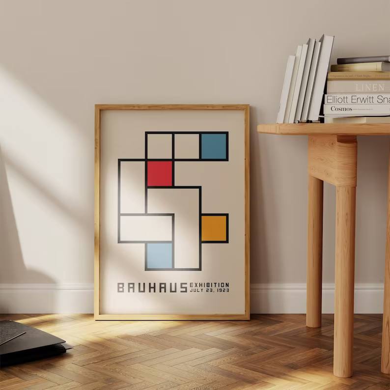 wall art gallery, housewarming gift, Bauhaus poster, Bauhaus print, bauhaus exhibition, geometric art, Minimalist decoration, Image of the bauhaus, bauhaus bestseller, Bauhaus decoration, Beige Bauhaus, bauhaus painting, baby gifts, Gifts for wife, Gifts for sister, Gifts for mom, Gifts for husband, Gifts for girls