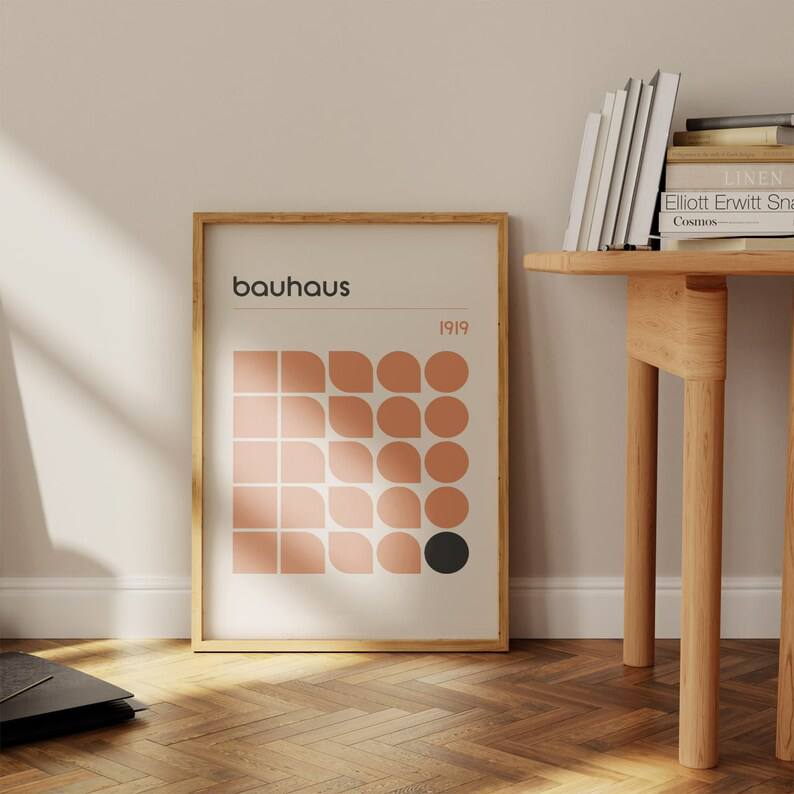 wall art gallery, housewarming gift, Bauhaus poster, Bauhaus print, bauhaus exhibition, geometric art, Minimalist decoration, Image of the bauhaus, bauhaus bestseller, Bauhaus decoration, Gift for designer, yellow sign, baby gifts, Gifts for wife, Gifts for sister, Gifts for mom, Gifts for husband, Gifts for girls