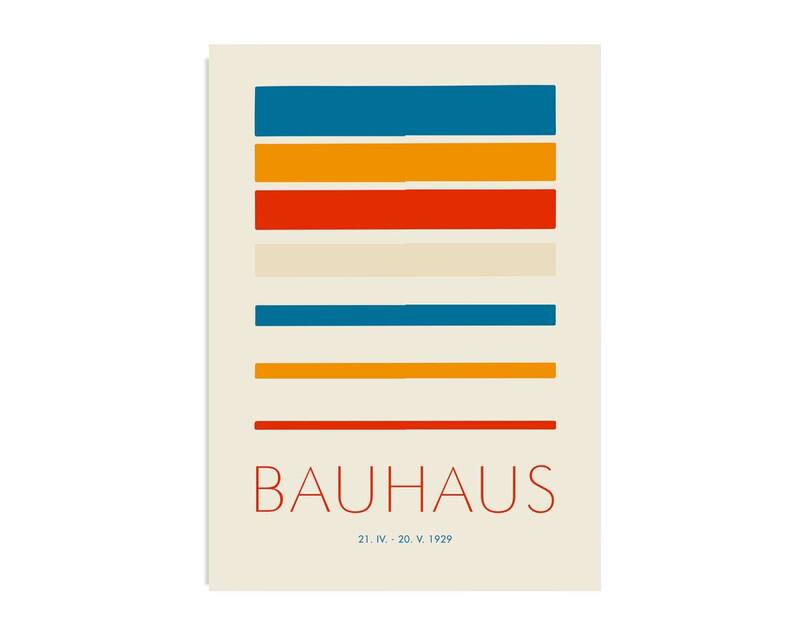 wall art gallery, housewarming gift, Bauhaus poster, Bauhaus print, bauhaus exhibition, geometric art, Minimalist decoration, Bauhaus decoration, Gift for designer, vintage poster, Bauhaus lines, orange blue yellow, baby gifts, Gifts for wife, Gifts for sister, Gifts for mom, Gifts for husband, Gifts for girls