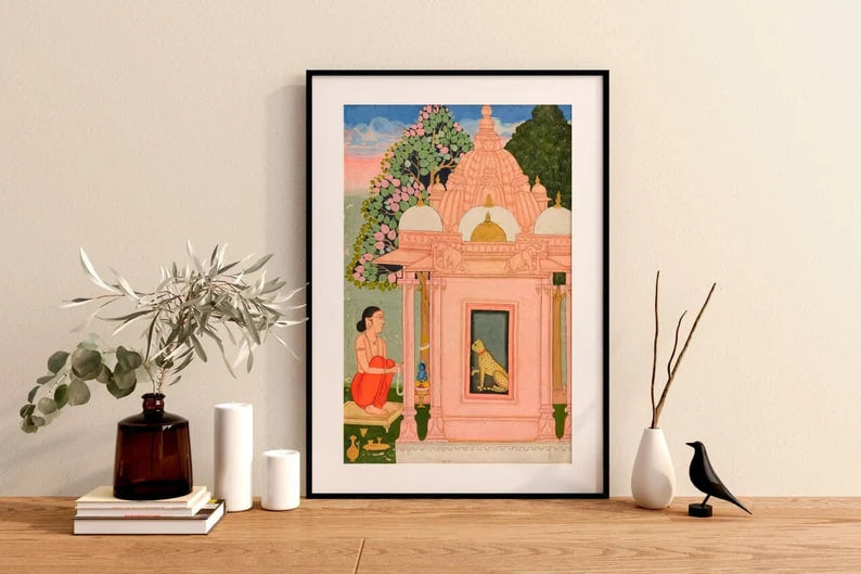 Bengali Ragini Poster - Traditional Indian Painting, Cultural Wall Decor, Vintage South Asian Print, 17th Century Art, Classic Indian Art