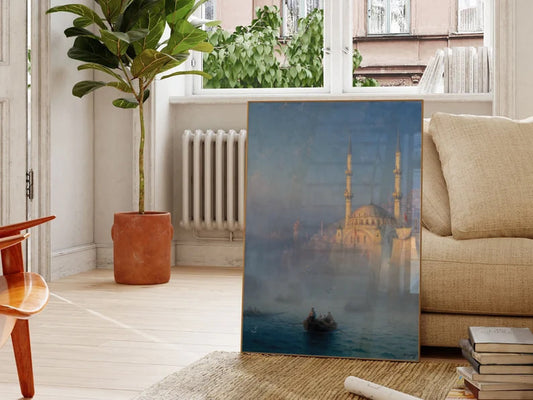 Constantinople (Mosquée-de-Top-Khané), Vasily Vereshchagin, Famous Painting, Classic Painting, Vintage Wall Art, Vintage Print