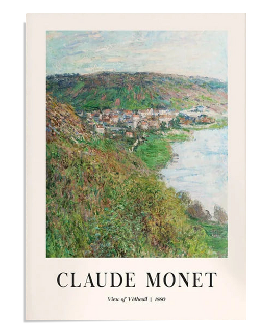 A picturesque coastal scene of cliffs overlooking the blue-green sea. The vibrant, lush greenery on the cliffs contrasts with the calm, expansive ocean below, creating a peaceful and scenic view of nature.