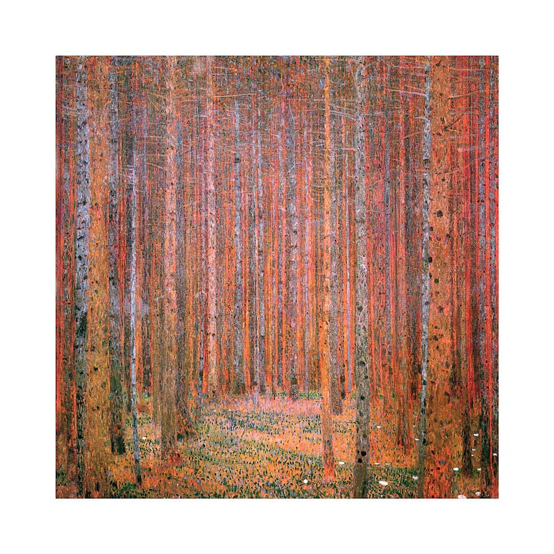 The Forest of Beech Trees by Gustav Klimt | Nature Landscape Art Print