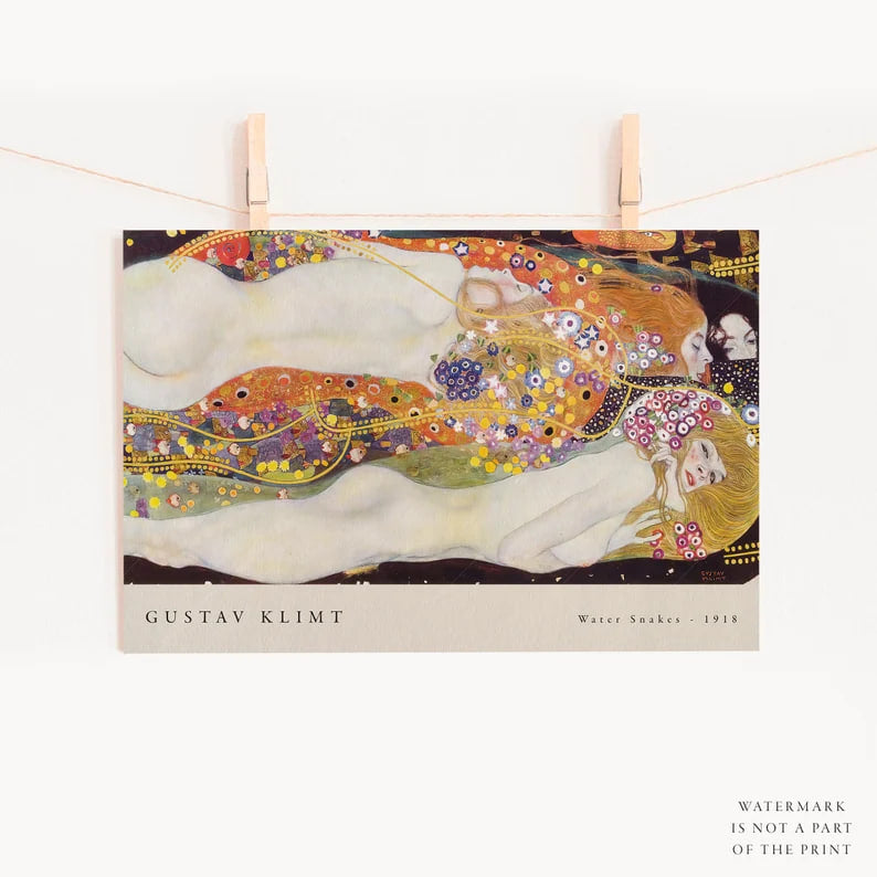 Wall art, Home Decor, Vintage Poste, Poster, Vintage, housewarming gift, Gifts for sister, Gifts for mom, Gifts for friends,Gifts, 	Art, Painting, Klimt