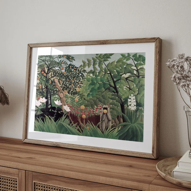 Exotic Landscape | Henri Rousseau Art Print