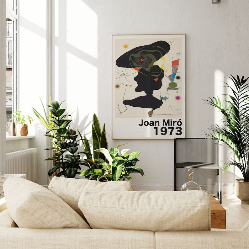 Wall art, vintage poster, Housewarming gift, home, decor, Gifts for Boys, Gifts, Birthday Gifts, art print, Joan Miro, Miro Exhibition Art, Joan Miro Poster