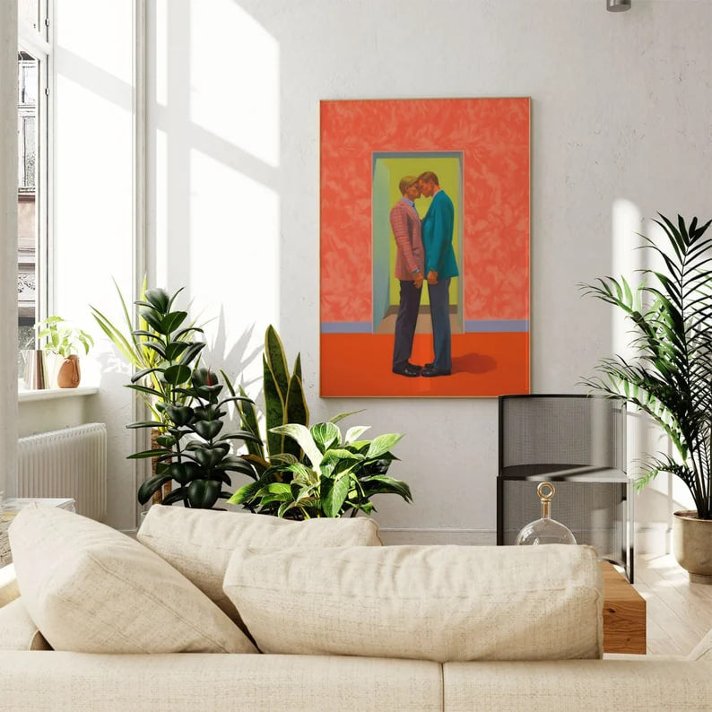 Wall art, Vintage Poste, poster, housewarming gift, Gifts for sister, Gifts for mom, Gifts for girls, Gifts for friends,Gifts LGBTQ Modern Art, Retro Print, Sexy Poster, Summer Art