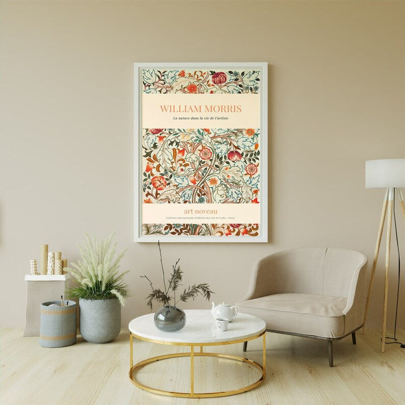 Wall art, print, Poster, Housewarming, Home decor, Girl, Art print, art, Aesthetic, Gifts, Vintage, Vintage Poster, Vintage Wall Art, Flower Art, William Morris