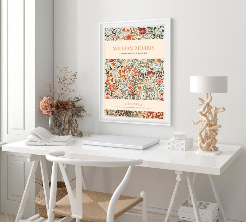 Wall art, print, Poster, Housewarming, Home decor, Girl, Art print, art, Aesthetic, Gifts, Vintage, Vintage Poster, Vintage Wall Art, Flower Art, William Morris