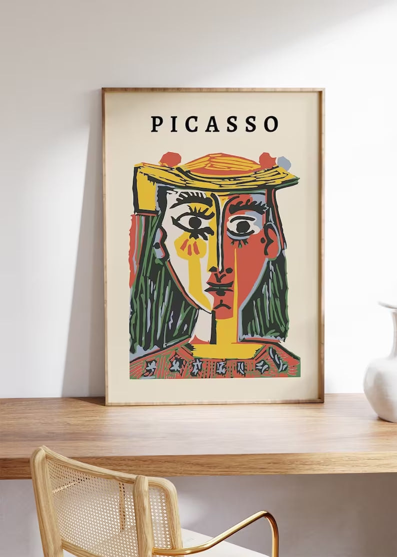 Pablo Picasso Gallery - Abstract Wall Art | HIGH QUALITY POSTER | Exhibition Vintage Art Poster, Minimalist print, Large size