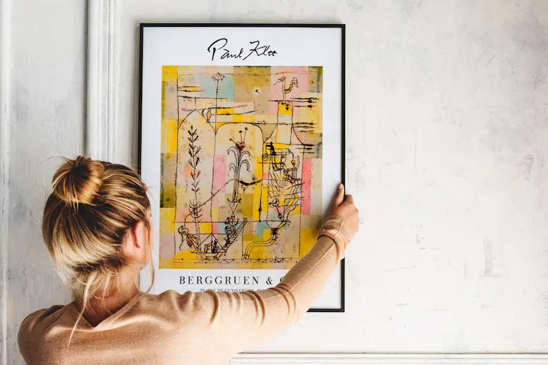 Wall art, Vintage Poste, poster, housewarming gift, Gifts for sister, Gifts for mom, Gifts for girls, Gifts for friends, Gifts,Paul Klee Poster, Minimalist Wall Art, Klee's Painting