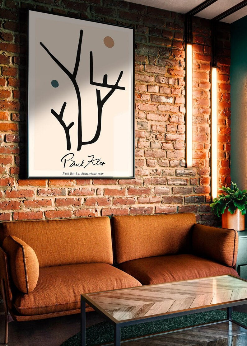 Wall art, Vintage Poste, poster, housewarming gift, Gifts for sister, Gifts for mom, Gifts for girls, Gifts for friends, Gifts,Paul Klee Poster, Minimalist Wall Art, Klee's Painting