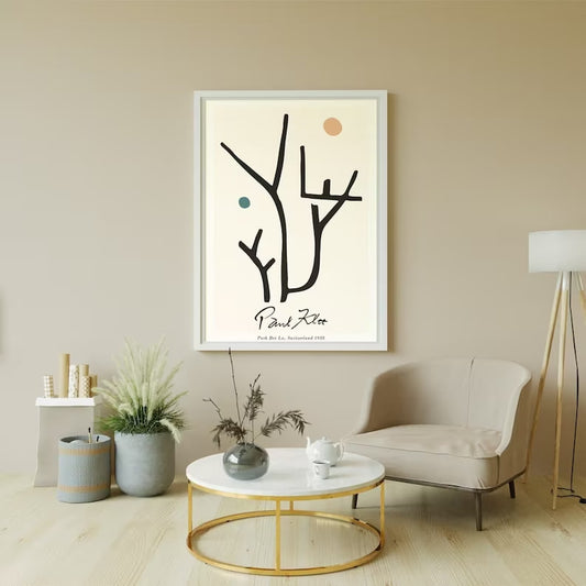 Paul Klee Poster, Abstract Surrealism, Minimalist Lines, Gallery-Worthy Wall Art, Black and White Decor, Surrealistic Print, Abstract Art