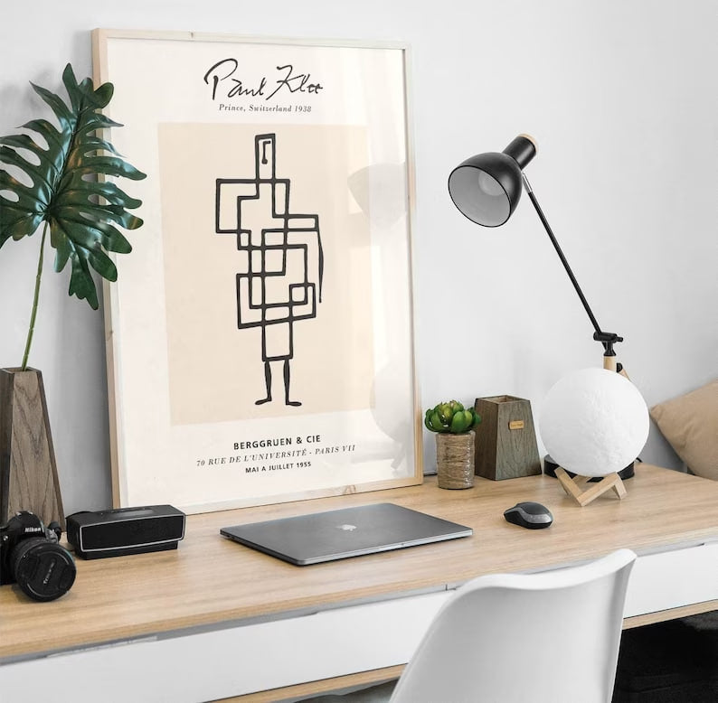 Wall art, Vintage Poste, poster, housewarming gift, Gifts for sister, Gifts for mom, Gifts for girls, Gifts for friends, Gifts,Paul Klee Poster, Minimalist Wall Art, Klee's Painting