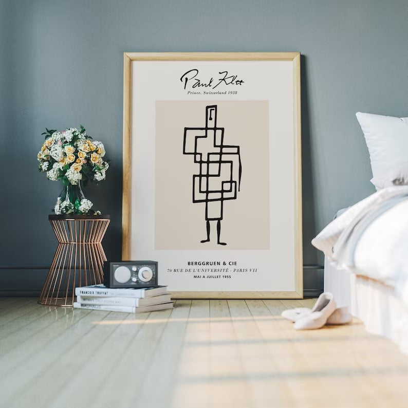 Paul Klee Poster - Minimalist Artwork, Abstract Art Print, Exhibition Poster, Surrealism Masterpiece, Paul Klee Wall Art, Gallery Home decor