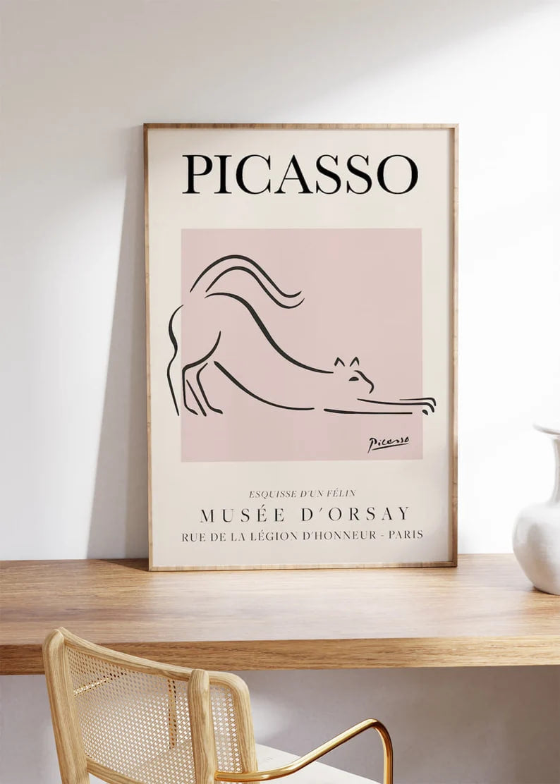 Vintage Poste, poster, housewarming gift, Gifts for sister, Gifts for mom, Gifts for girls, Gifts for friends, Gifts, Picasso Poster, Picasso Line Art, Picasso, Pablo Picasso Print