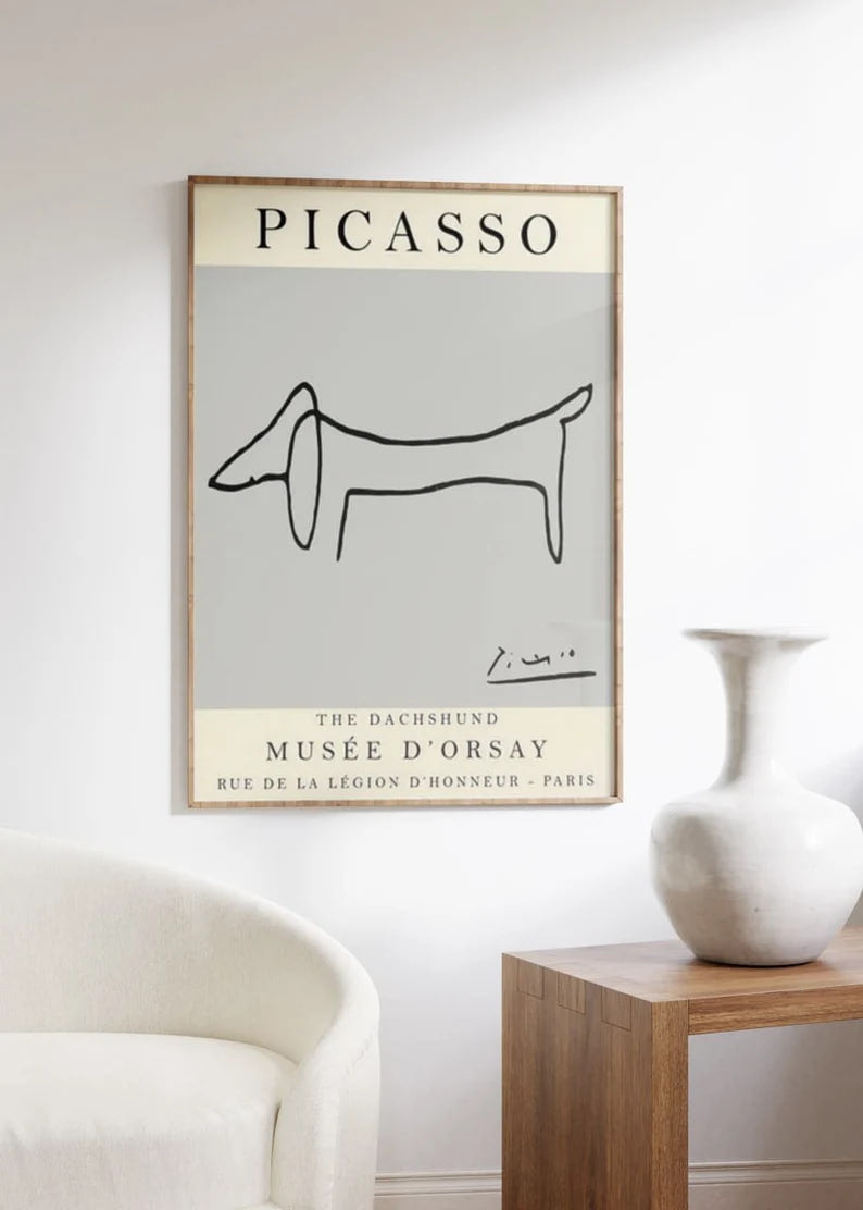 Vintage Poste, poster, housewarming gift, Gifts for sister, Gifts for mom, Gifts for girls, Gifts for friends, Gifts, Picasso Poster, Picasso Line Art, Picasso, Pablo Picasso Print