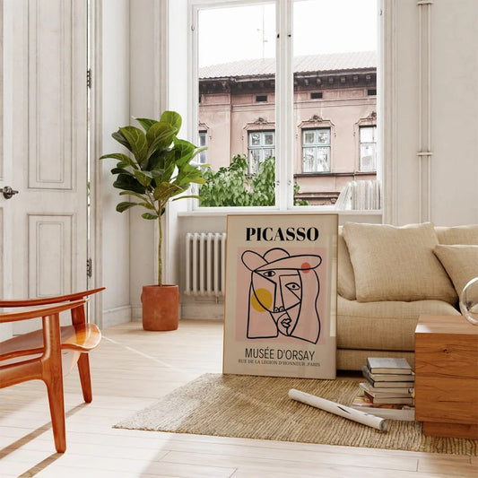 Picasso - Modern Wall Art | HIGH QUALITY POSTER | Exhibition Vintage Art Poster, Minimalist print, Pablo Picasso Print, Large size