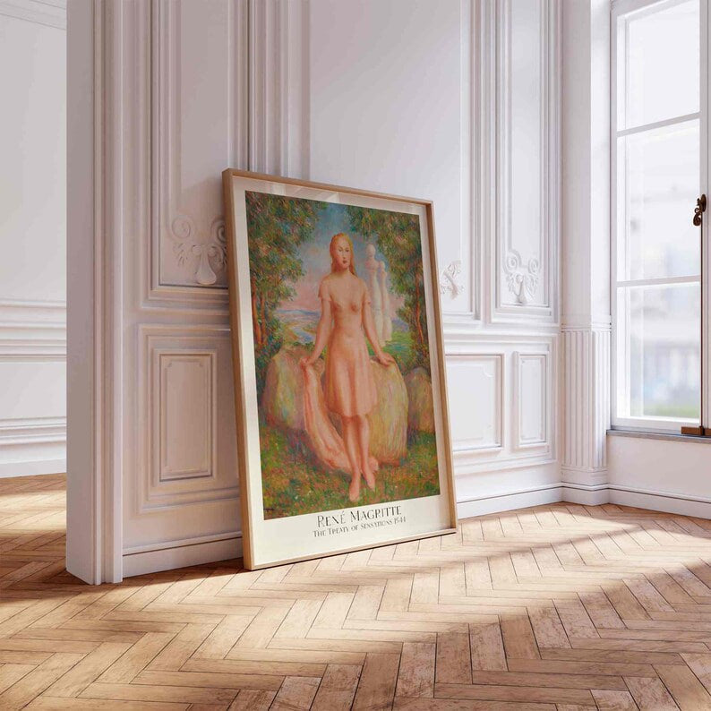 Wall art, Home Decor, Vintage Poster, Poster, housewarming Gift, Gifts for sister, Gifts for mom, Gifts for friends, Gifts, Art, Painting, Rene Magritte