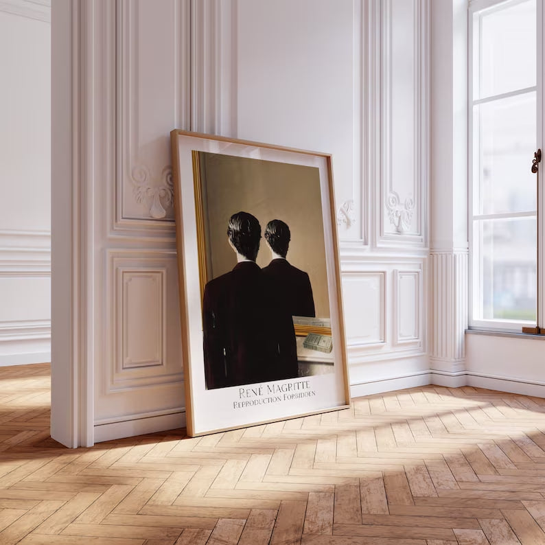 Wall art, Home Decor, Vintage Poster, Poster, housewarming Gift, Gifts for sister, Gifts for mom, Gifts for friends, Gifts, Art, Painting, Rene Magritte