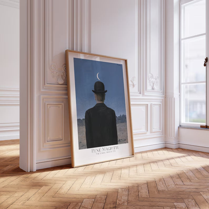 Wall art, Home Decor, Vintage Poster, Poster, housewarming Gift, Gifts for sister, Gifts for mom, Gifts for friends, Gifts, Art, Painting, Rene Magritte