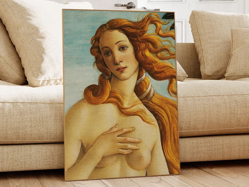 The Birth of Venus, Sandro Botticelli, Famous Painting, Classic Painting, Museum Quality Print, Vintage Wall Art, Vintage Print
