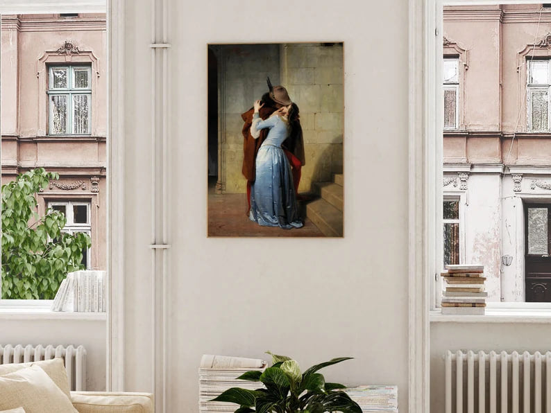 El beso - Francesco Hayez Lámina artística
