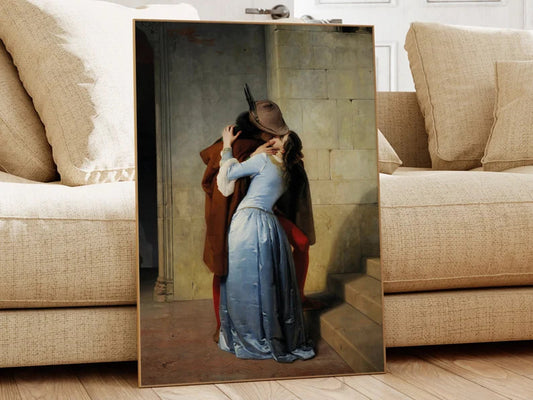El beso - Francesco Hayez Lámina artística