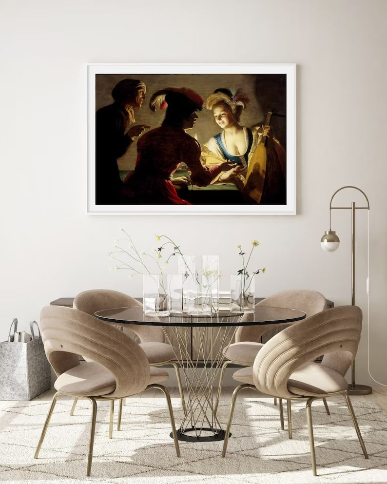 Wall art, Vintage Poste, poster, housewarming gift, Gifts for sister, Gifts for mom, Gifts for girls, Gifts for friends, Gifts, The Procuress Poster, The Matchmaker Art