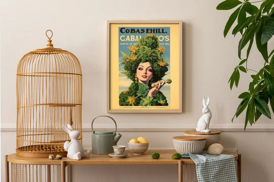 HIGH QUALITY PRINT - Vintage Advertisement Poster, Marijuana Poster, Weed vintage poster, Retro Cannabis Painting, Marihuana Wall Decor, Cannabis Collectible Art. Weed Poster, weed, wall art, vintage poster, vintage drugs, stars wars, Retro Girl Print, Retro Cannabis, Princess Leia, marijuana, marihuana, home decor, Gifts, Cannabis Print, cannabis, art print, 420