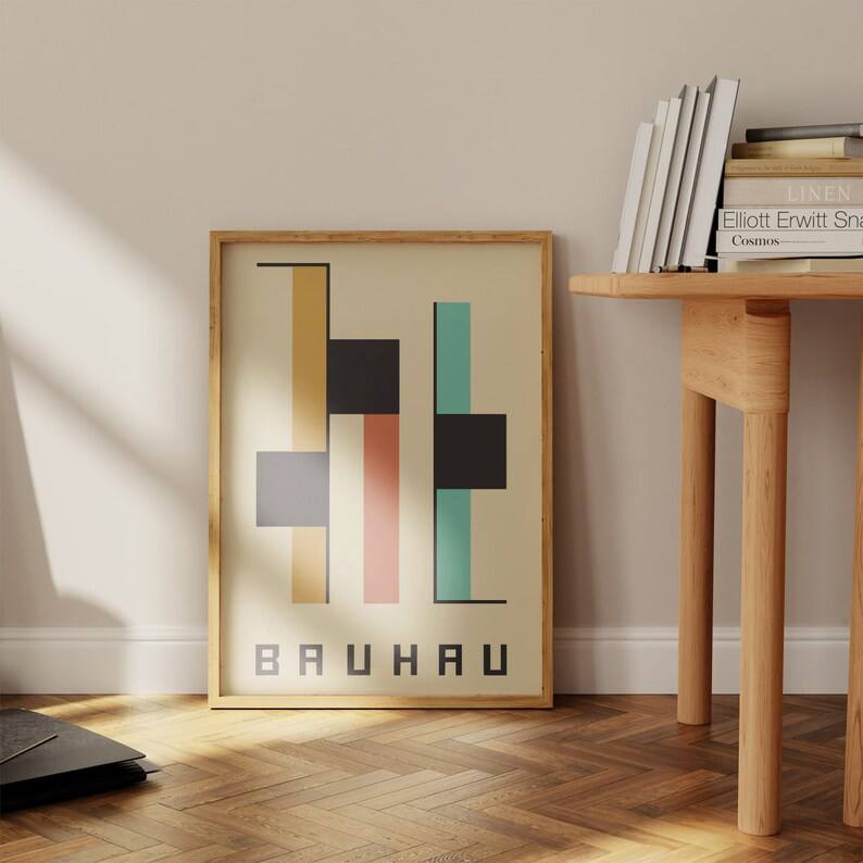 wall art gallery, housewarming gift, Bauhaus poster, Bauhaus print, bauhaus exhibition, geometric art, Minimalist decoration, Image of the bauhaus, bauhaus bestseller, Bauhaus decoration, Gift for designer, vintage poster, baby gifts, Gifts for wife, Gifts for sister, Gifts for mom, Gifts for husband, Gifts for girls