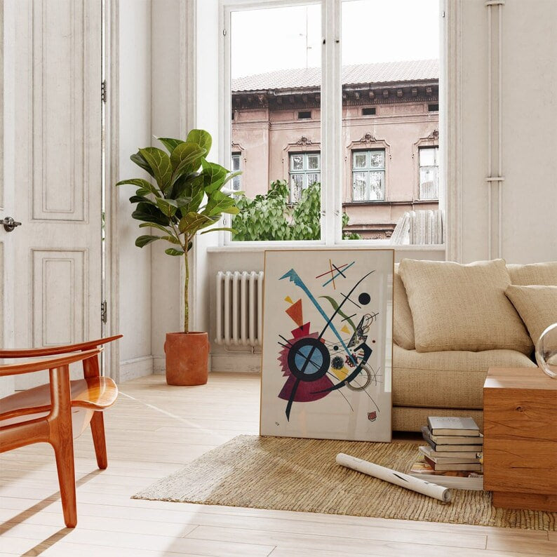 Wassily Kandinsky Poster - Minimalist Gallery Wall, Abstract Exhibition Prints |HIGH QUALITY POSTER| Modern home Gallery, Large size