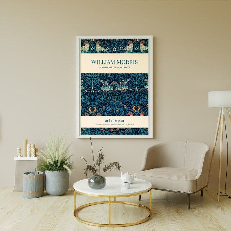 Wall art, print, Poster, Housewarming, Home decor, Girl, Art print, art, Aesthetic, Gifts, Vintage, Vintage Poster, Vintage Wall Art, Flower Art, William Morris