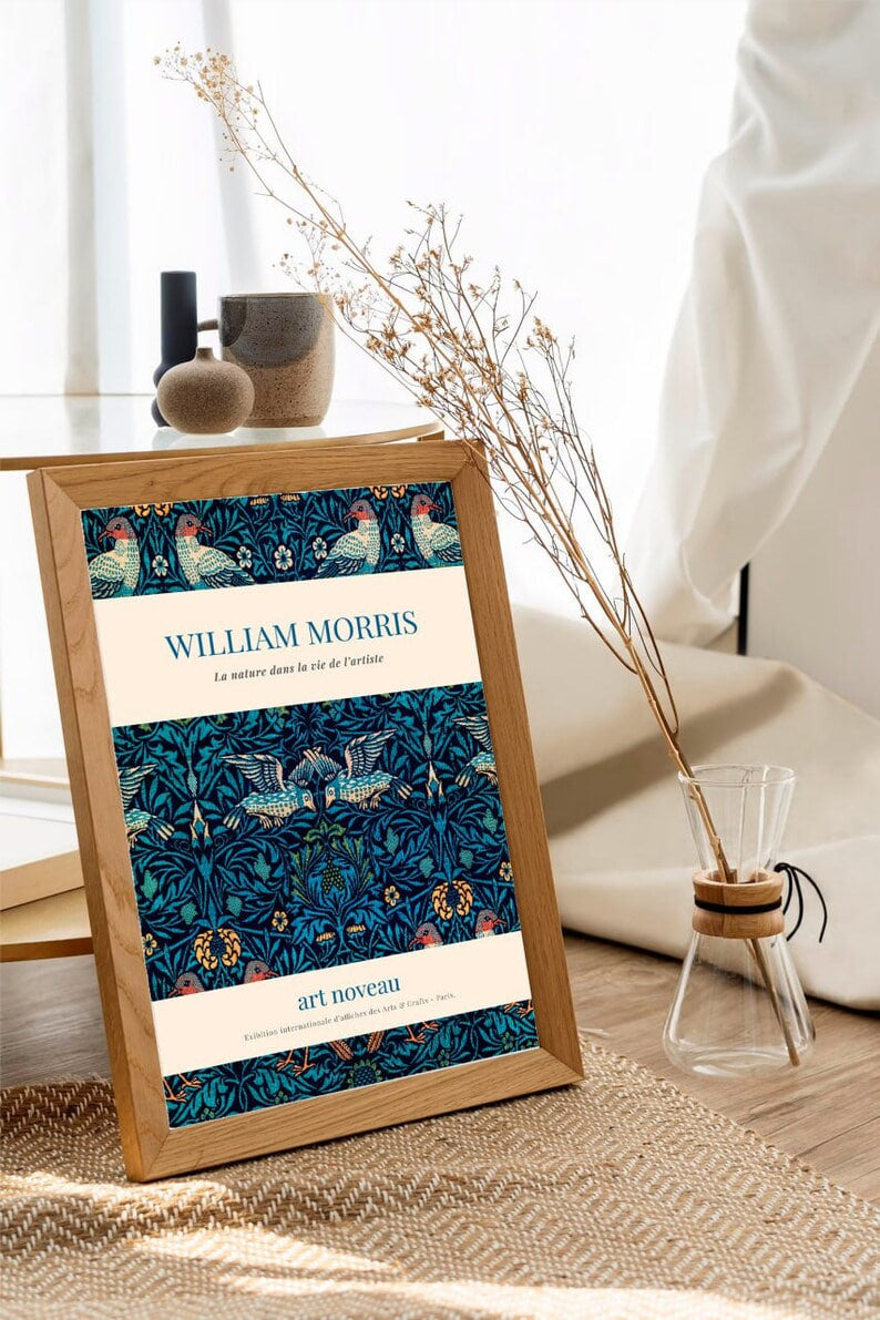 Wall art, print, Poster, Housewarming, Home decor, Girl, Art print, art, Aesthetic, Gifts, Vintage, Vintage Poster, Vintage Wall Art, Flower Art, William Morris