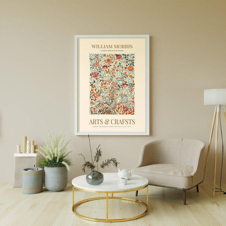 Wall art, print, Poster, Housewarming, Home decor, Girl, Art print, art, Aesthetic, Gifts, Vintage, Vintage Poster, Vintage Wall Art, Flower Art, William Morris