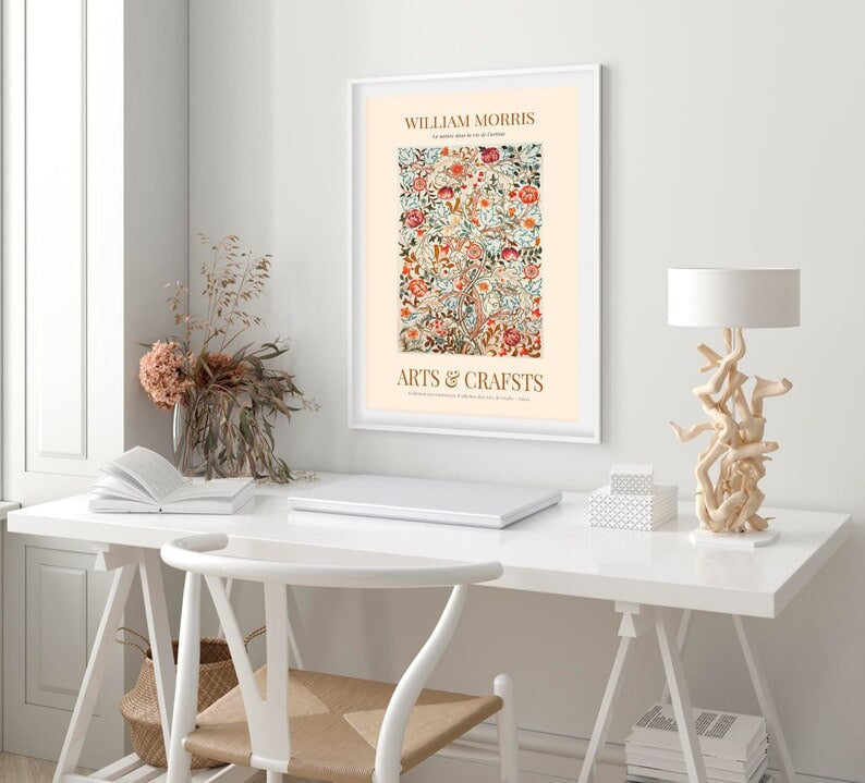 Wall art, print, Poster, Housewarming, Home decor, Girl, Art print, art, Aesthetic, Gifts, Vintage, Vintage Poster, Vintage Wall Art, Flower Art, William Morris
