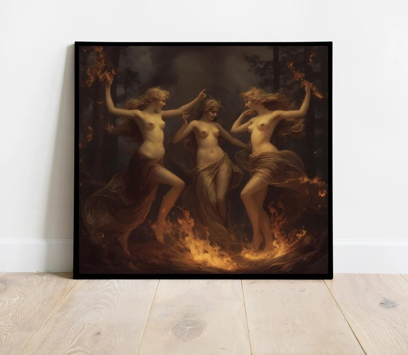Witchy Art Collection - Witchcraft Posters, Authentic Wiccan Prints, Female Power Poster, Vintage Decor |HIGH QUALITY POSTER| Aestheric Art