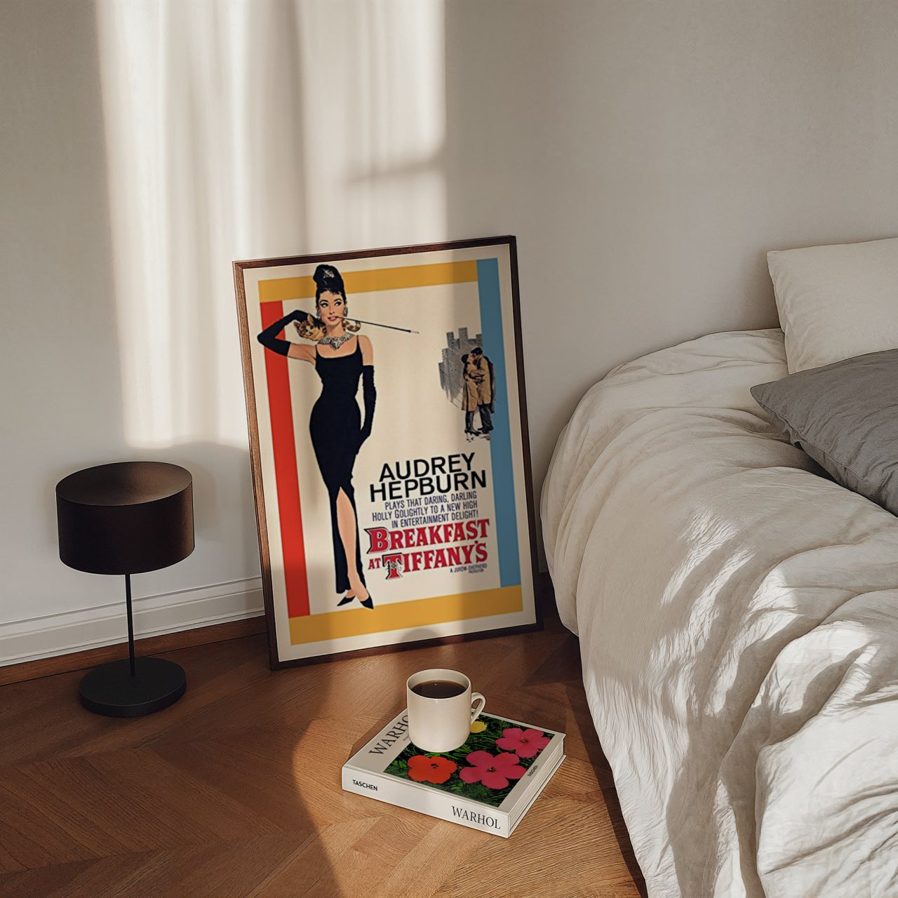 Breakfast at Tiffany’s Vintage Movie Poster | Audrey Hepburn Wall Art