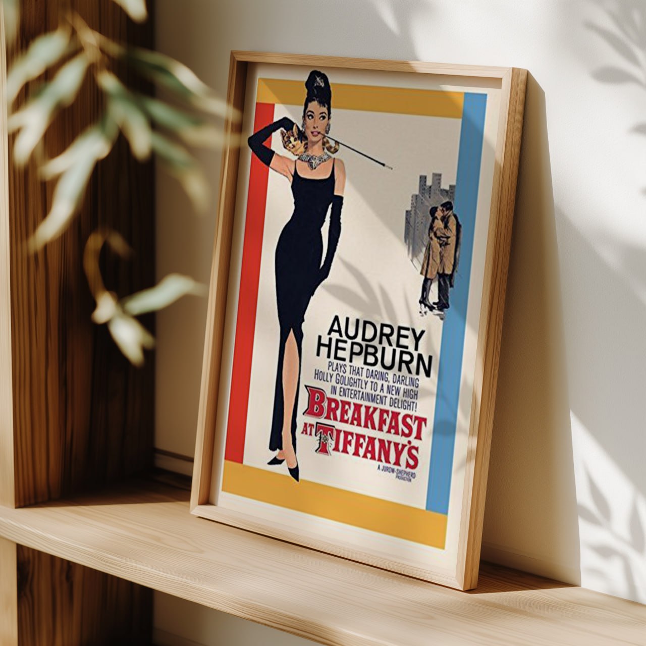 Breakfast at Tiffany’s Vintage Movie Poster | Audrey Hepburn Wall Art
