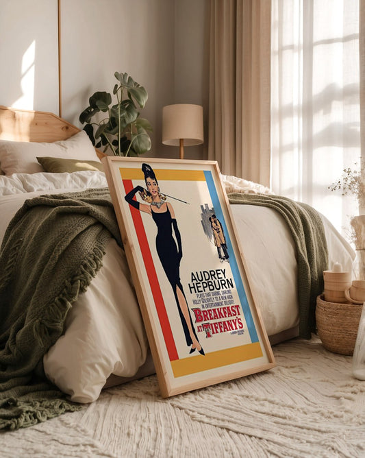 Breakfast at Tiffany’s Vintage Movie Poster | Audrey Hepburn Wall Art